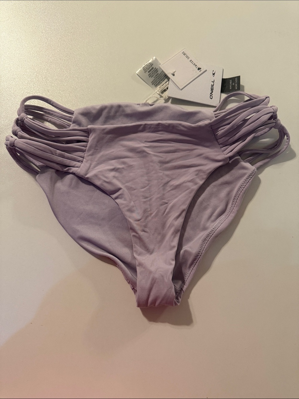 O'Neill Lavender Multi-Strap Hipster Bikini Bottoms